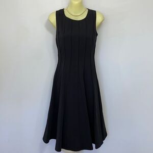 Calvin Klein Dress Black Cocktail Midi Length Elegant Excellent Sz 4